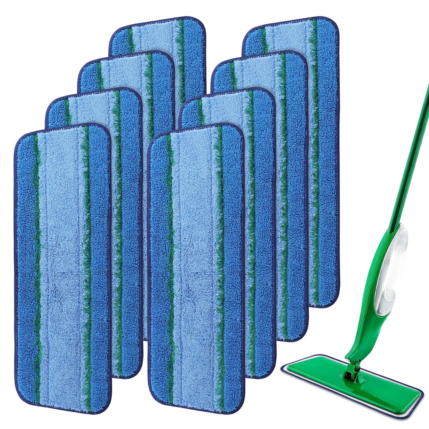Reusable Cleaning Pads – 8 Pack (Compatible with Spray Mops)