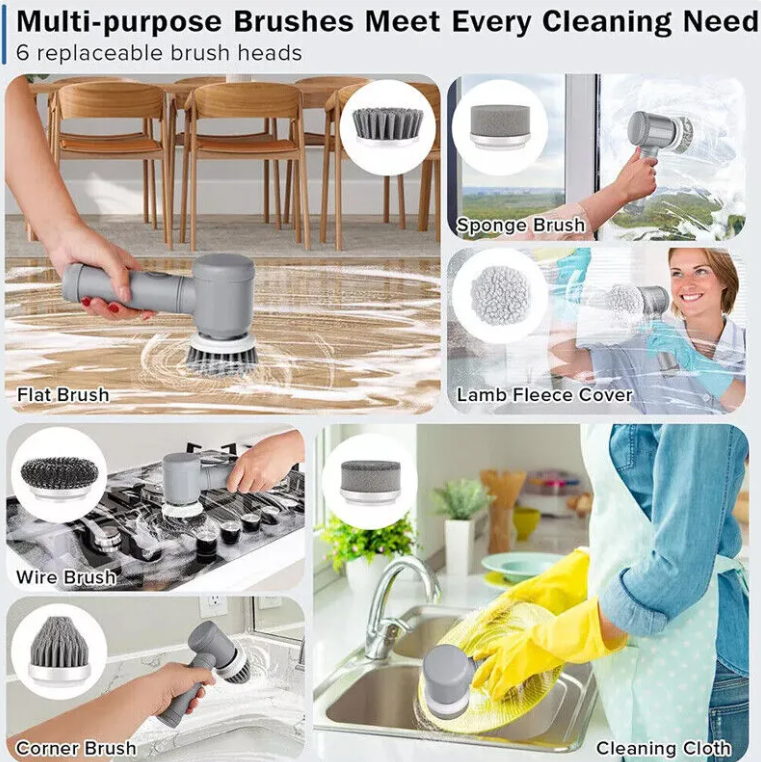 Electric Spin Scrubber – Powerful Bathroom Cleaning Brush – alternate view