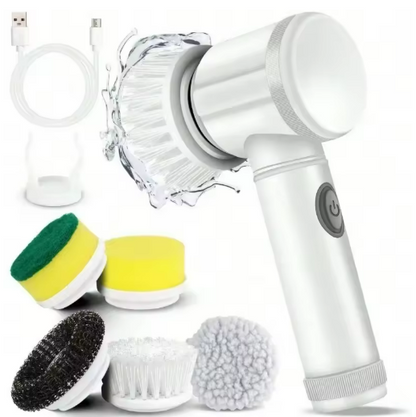 Electric Spin Scrubber – 5 Brush Heads Included