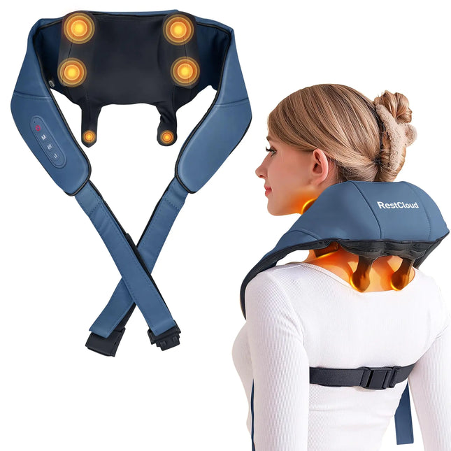 RESTCLOUD Heated Shiatsu Neck & Shoulder Massager