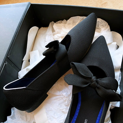 Bow-Adorned Mary Jane Boat Flats