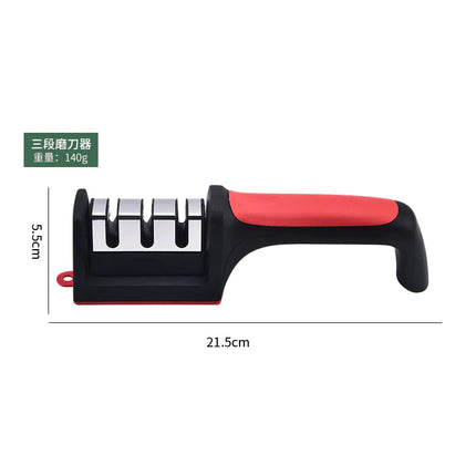 Professional 3-Stage Tungsten Knife Sharpener – Safe & Easy Kitchen Tool
