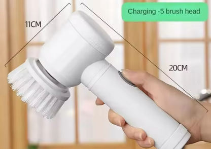 Electric Spin Scrubber – 5 Brush Heads Included