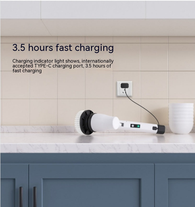 7-in-1 Wireless Electric Cleaning Brush with Long Handle