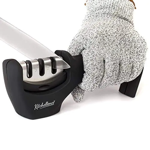 4-in-1 Complete Knife Care Kit with Sharpener and Glove